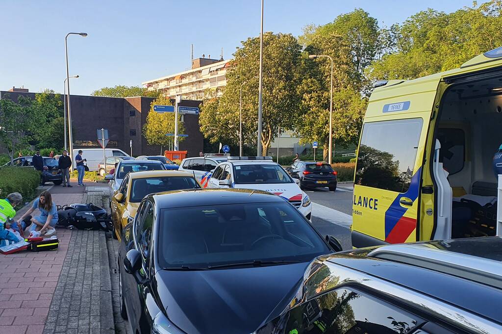 Scooterrijder gewond bij ongeval