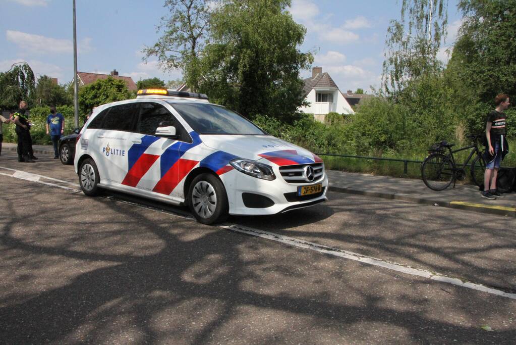 Fietser gewond bij botsing met auto