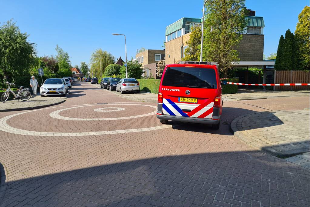 Gasleiding geraakt bij werkzaamheden