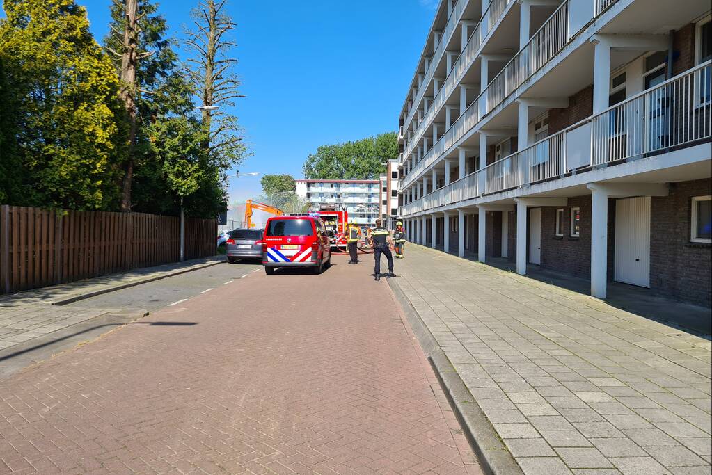 Gasleiding geraakt bij werkzaamheden