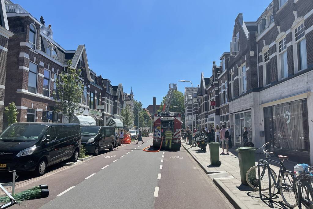 Brand op balkon van bovenwoning