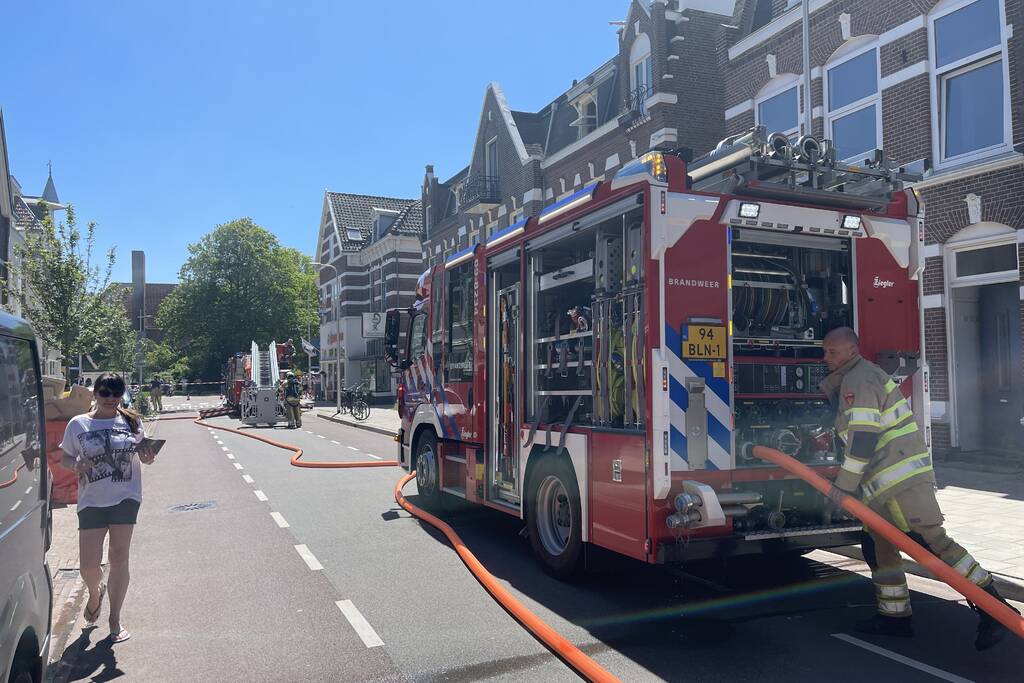 Brand op balkon van bovenwoning
