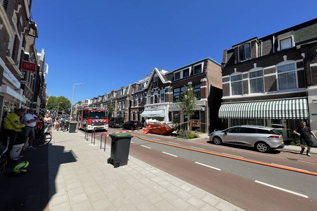 Brand op balkon van bovenwoning