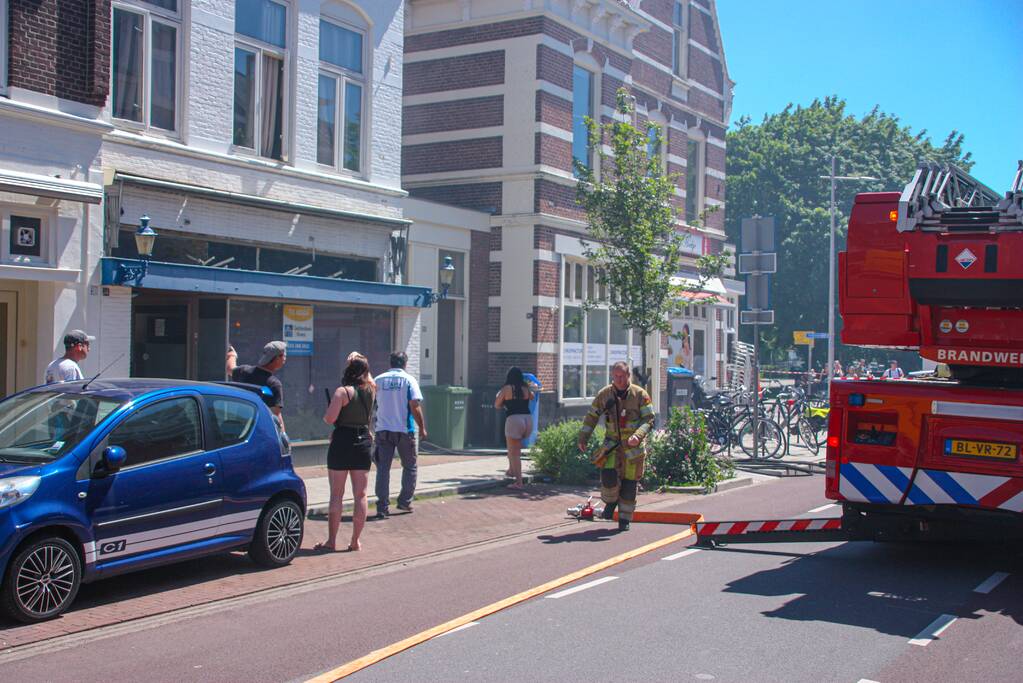 Brand op balkon van bovenwoning