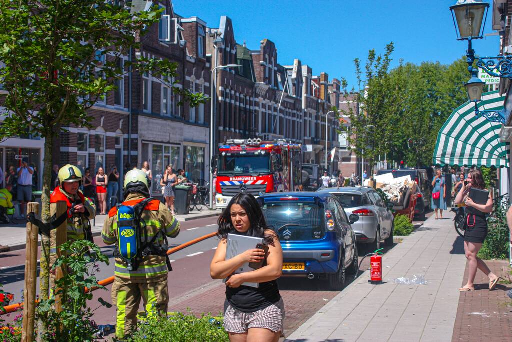 Brand op balkon van bovenwoning