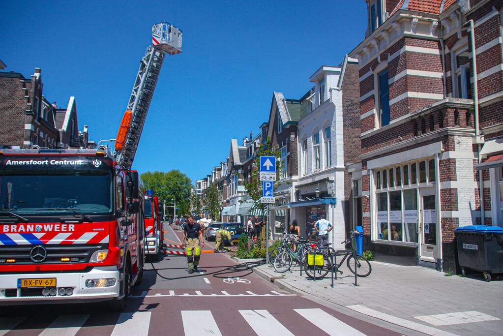 Brand op balkon van bovenwoning