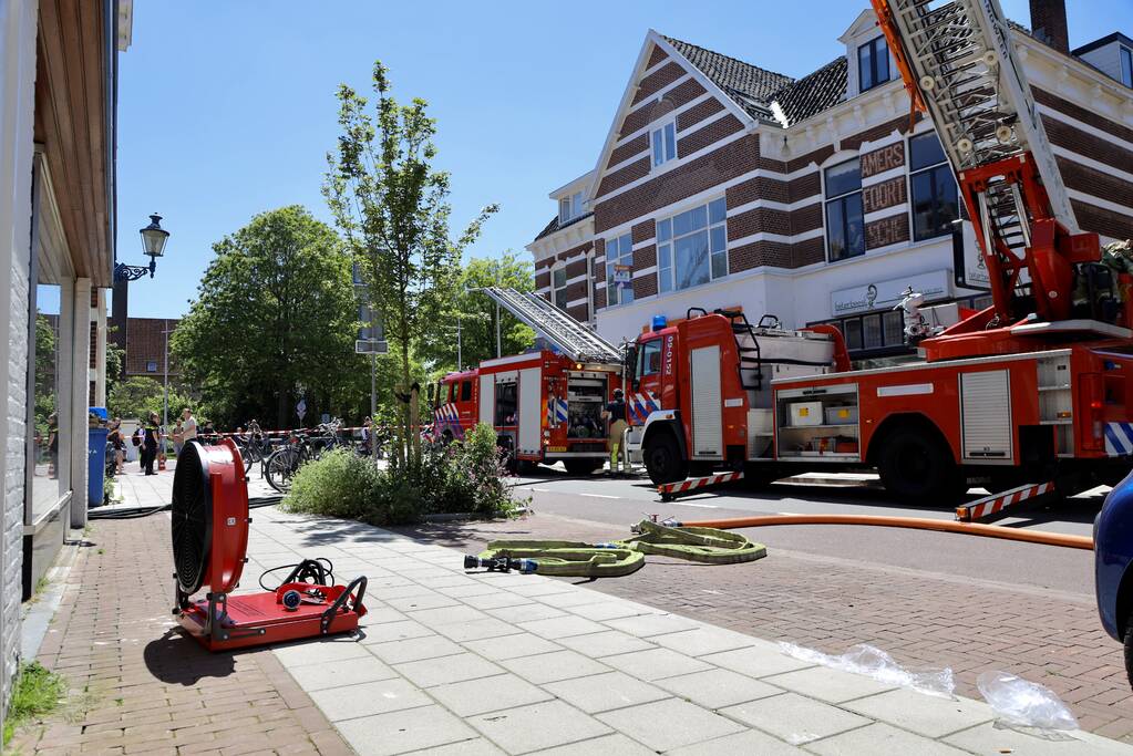 Brand op balkon van bovenwoning