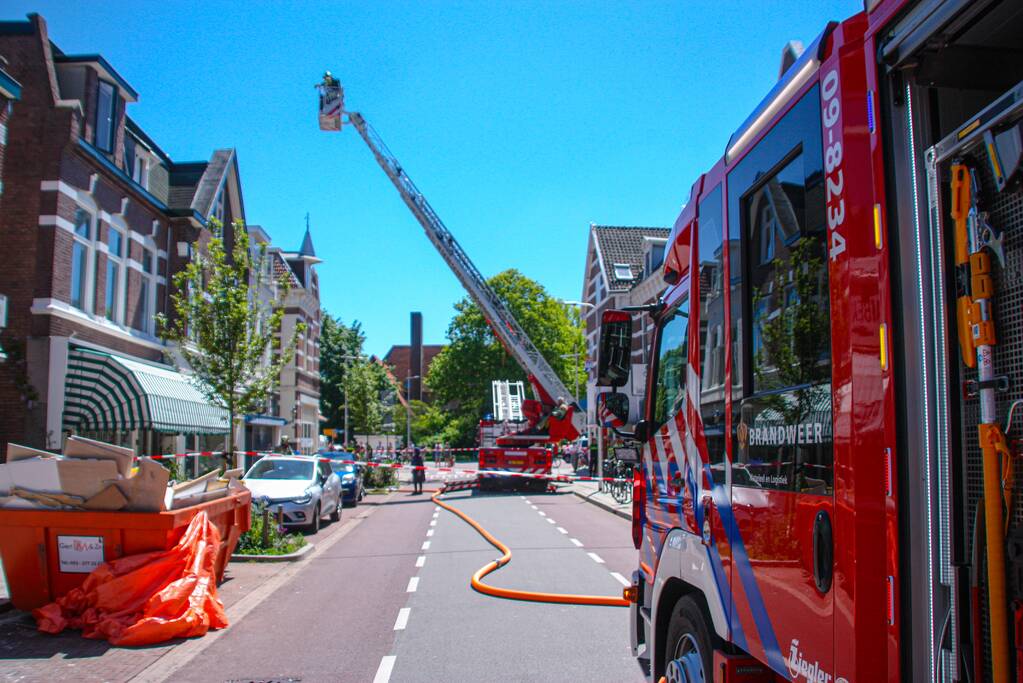 Brand op balkon van bovenwoning
