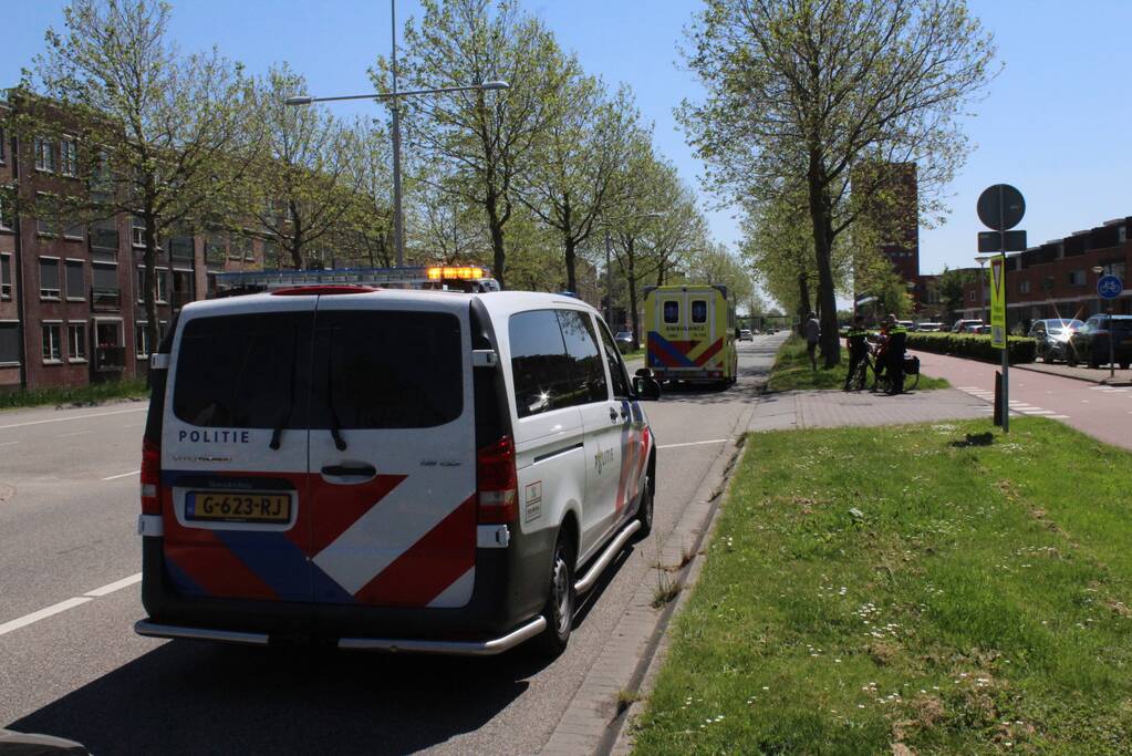 Fietsster gewond bij aanrijding