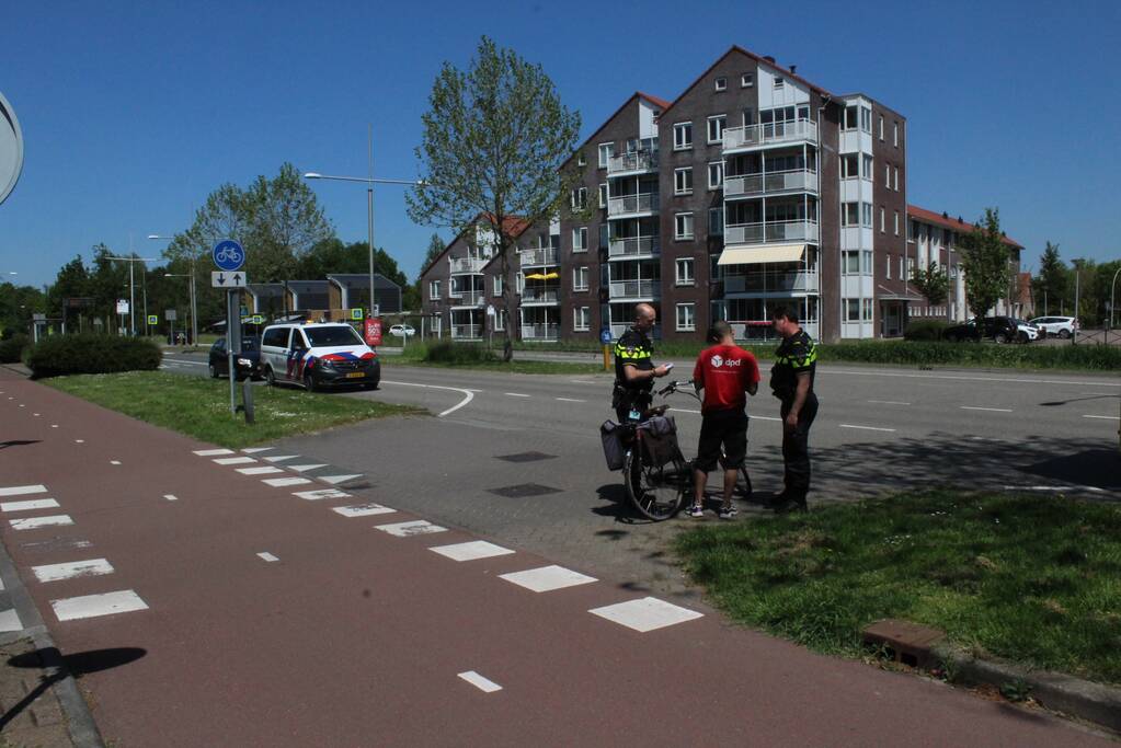 Fietsster gewond bij aanrijding