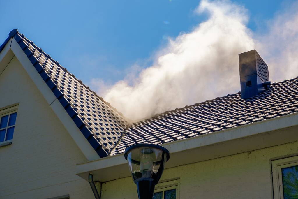Brand in zonnenpanelen van woningen