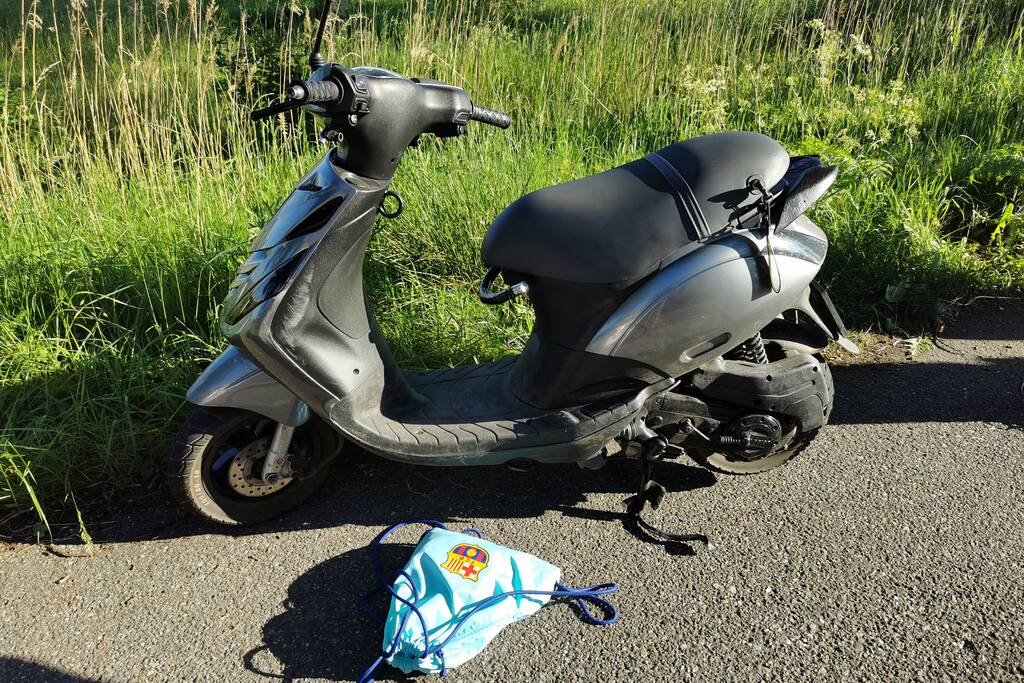 Ongeval tussen scooter en wielrenner