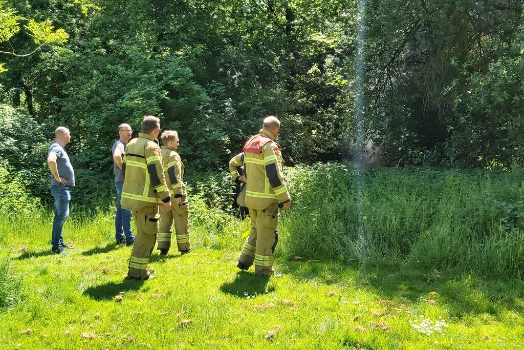 Scooter gedumpt en in brand gestoken