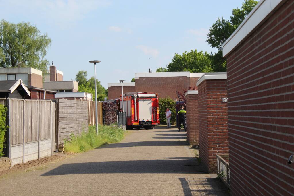 Brand op dak