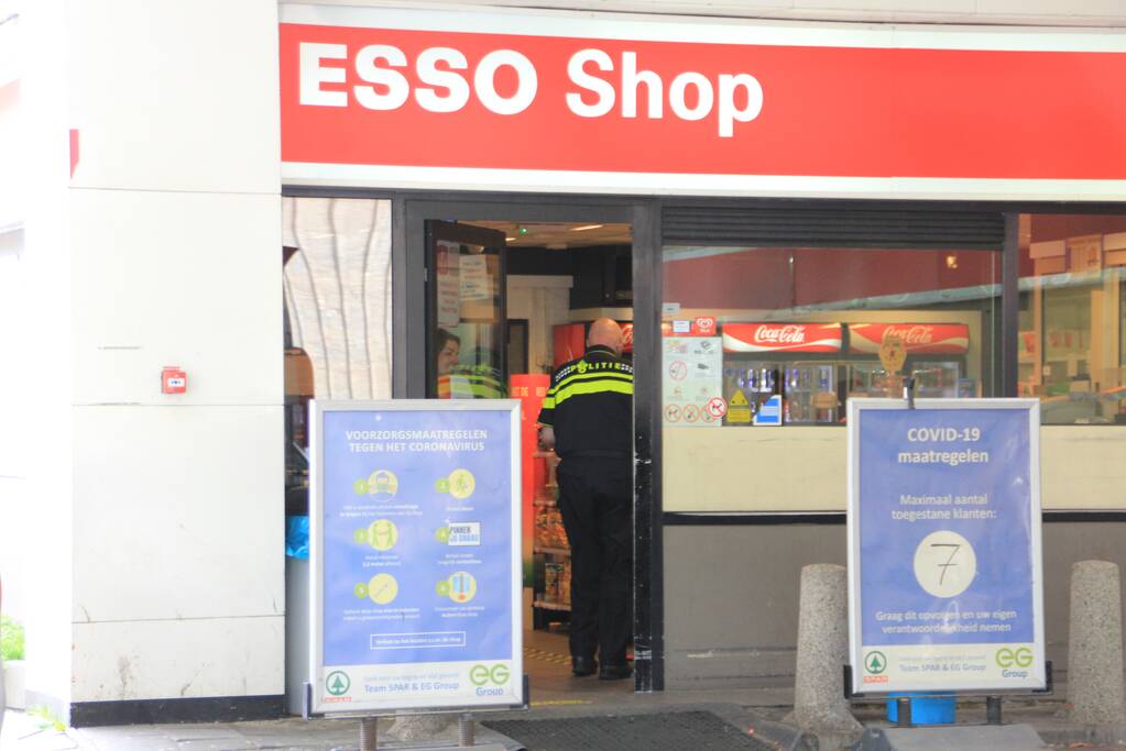 Man slaat op de vlucht na overval Esso-tankstation