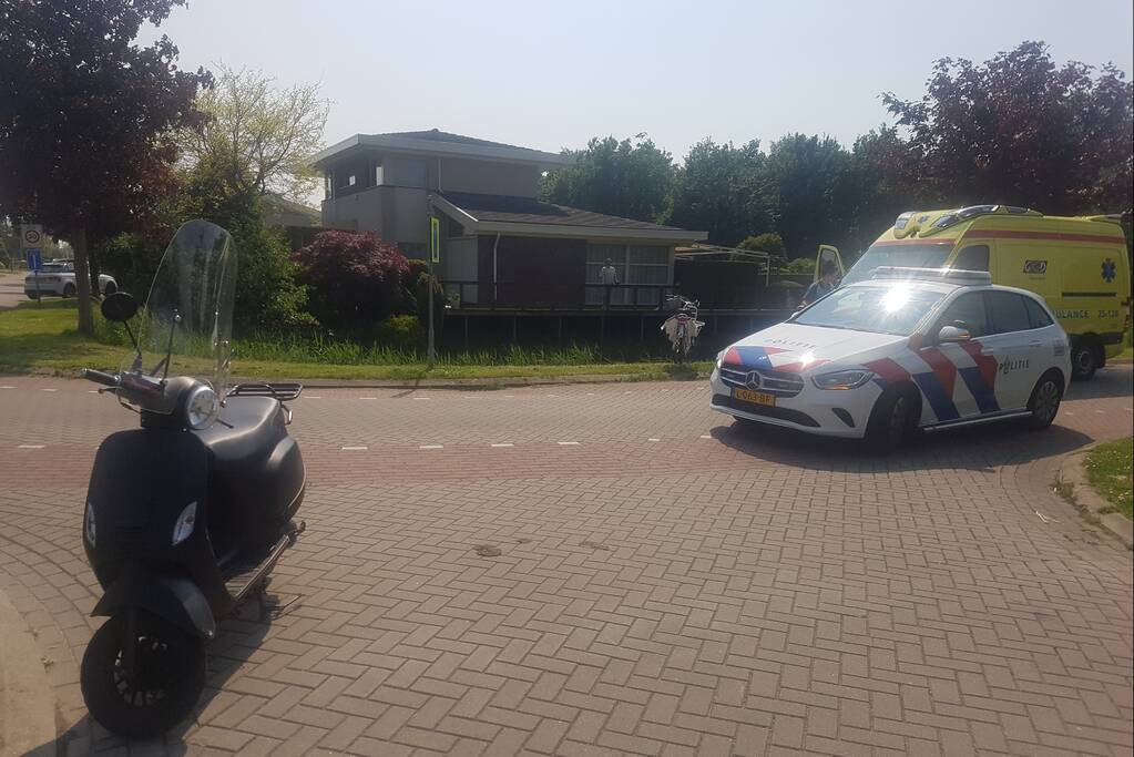 Scooterrijder gewond bij aanrijding