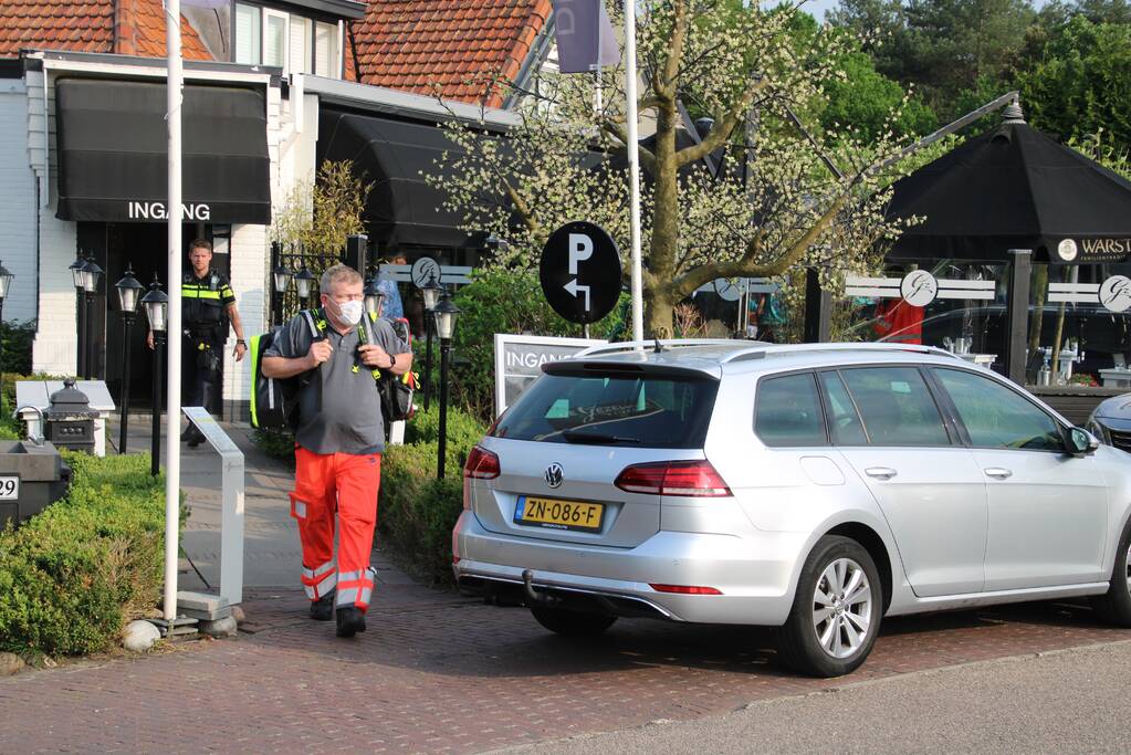 Traumahelikopter voor incident in restaurant