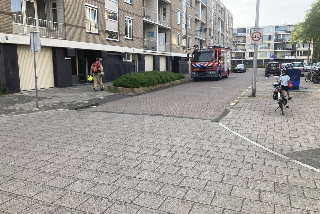 Onderzoek in kelderbox na gaslucht