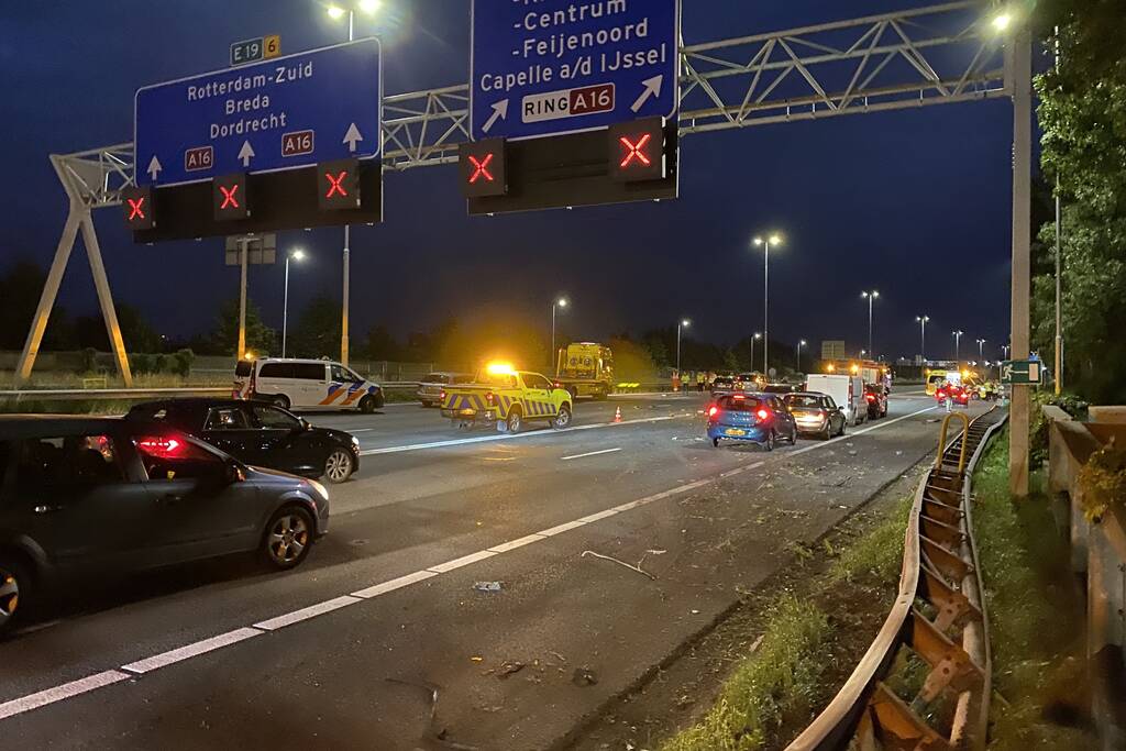 Ravage na flinke aanrijding met auto
