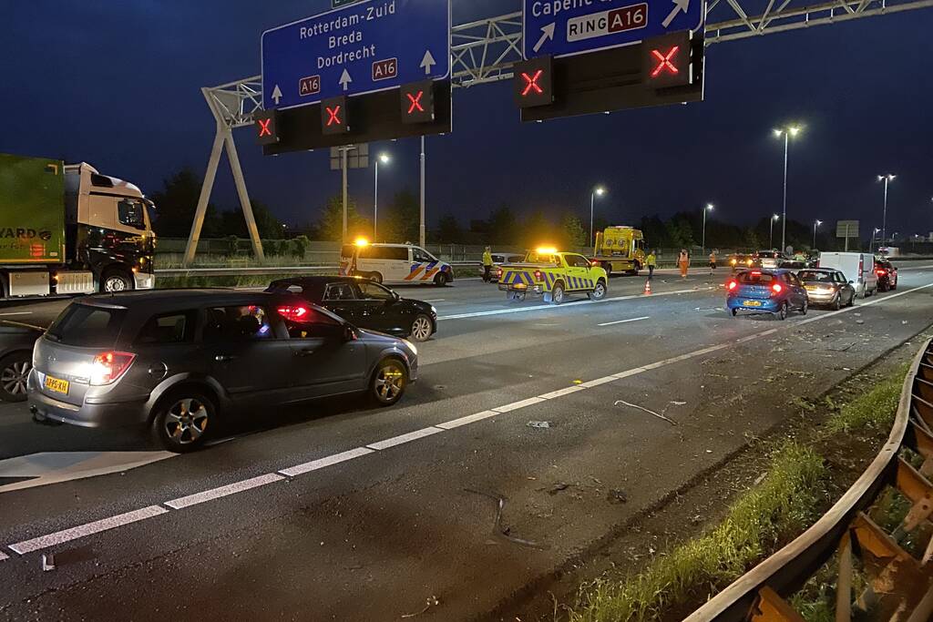 Ravage na flinke aanrijding met auto