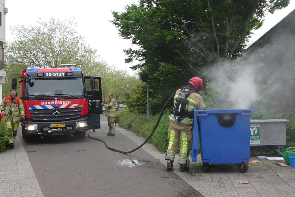 Brand in papiercontainer