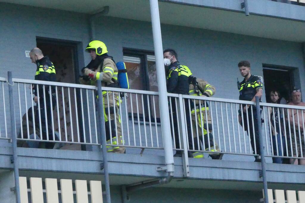 Een persoon gewond bij keukenbrand