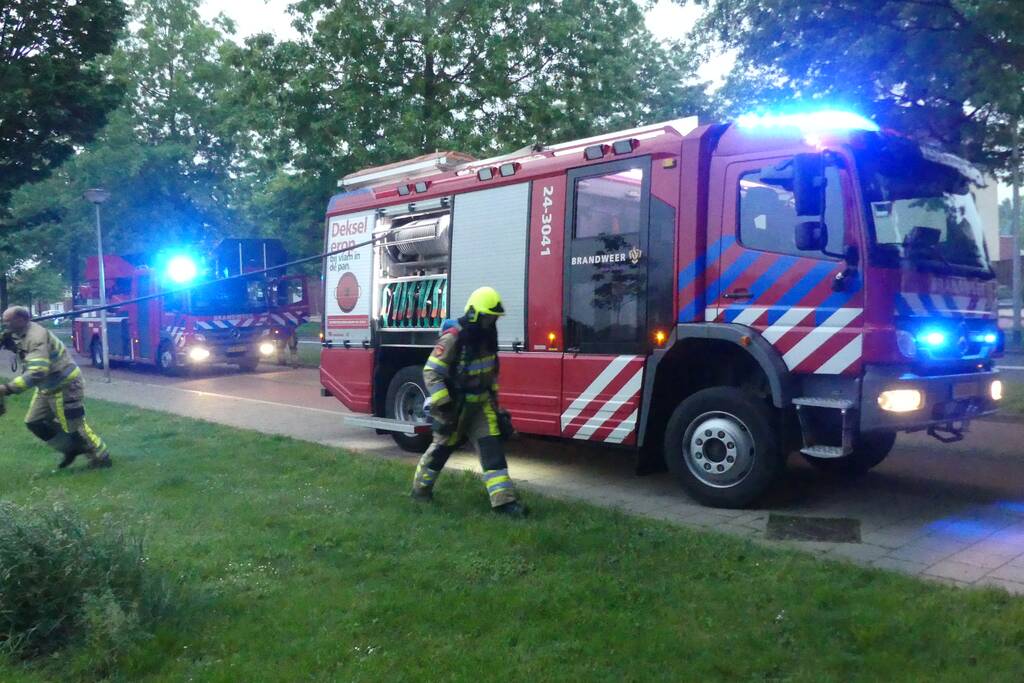 Een persoon gewond bij keukenbrand