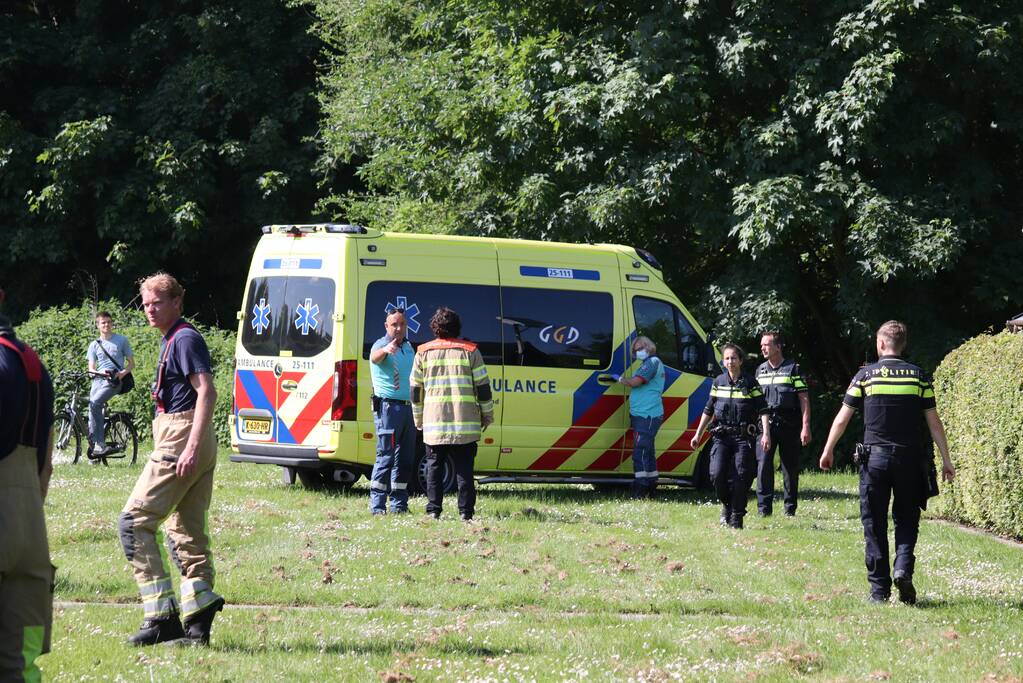Gewonde bij brand op volkstuinencomplex