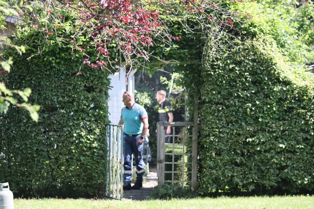 Gewonde bij brand op volkstuinencomplex