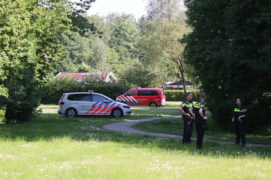 Gewonde bij brand op volkstuinencomplex