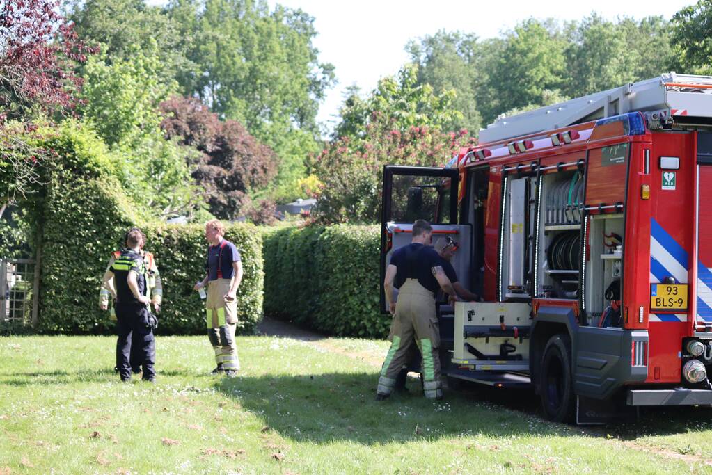 Gewonde bij brand op volkstuinencomplex