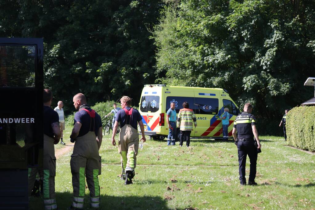 Gewonde bij brand op volkstuinencomplex