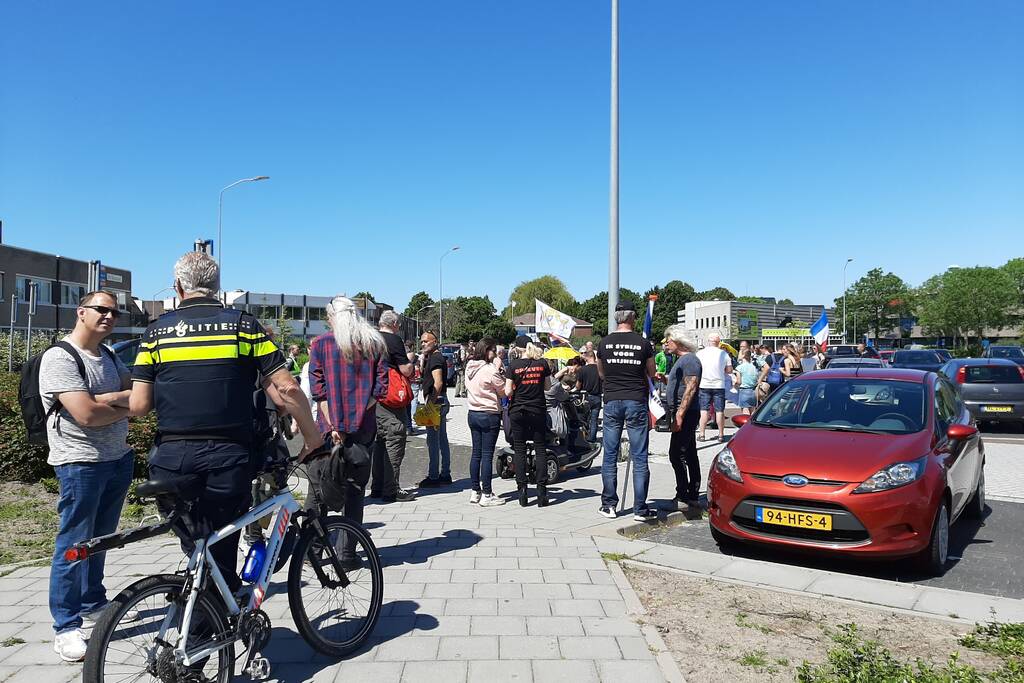 Demonstratie tegen coronaregels en vaccinatie