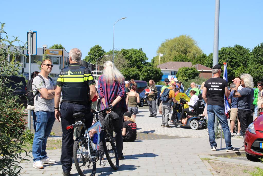 Demonstratie tegen coronaregels en vaccinatie