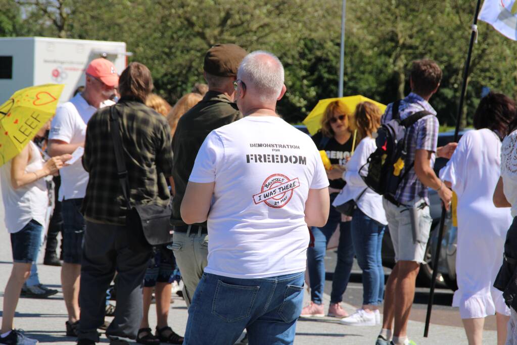 Demonstratie tegen coronaregels en vaccinatie