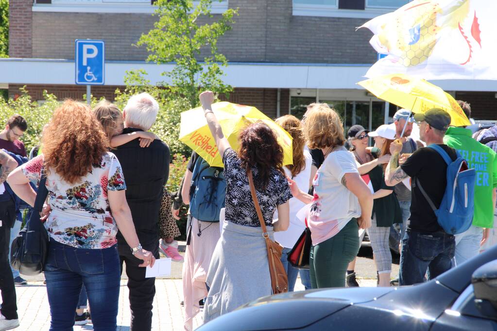 Demonstratie tegen coronaregels en vaccinatie