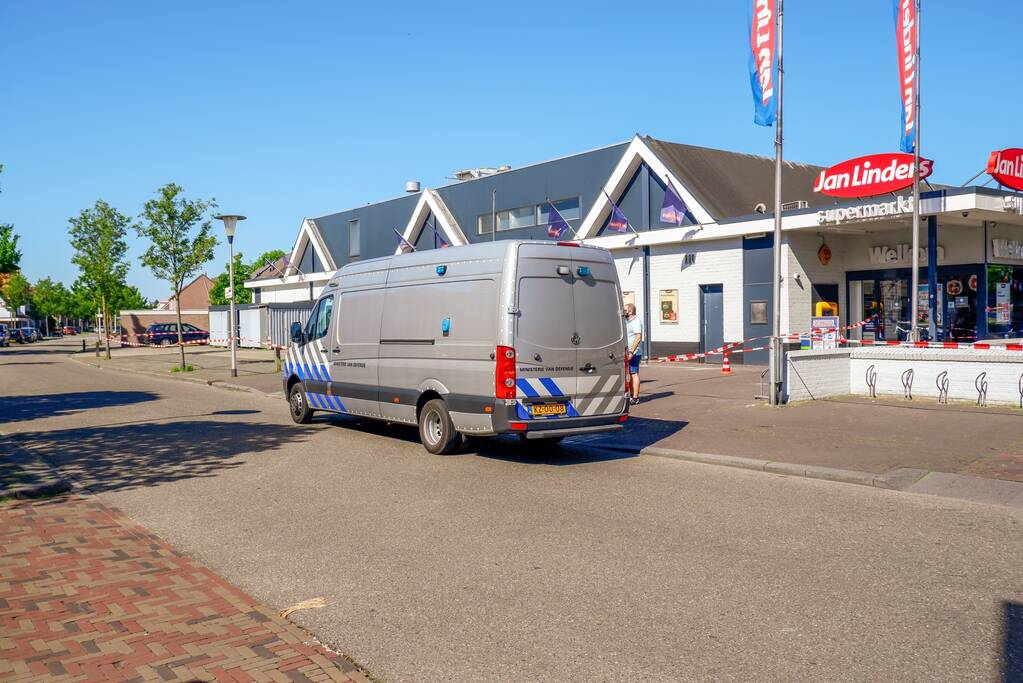 Plofkraak geldautomaat, EOD doet onderzoek naar achtergebleven explosieven