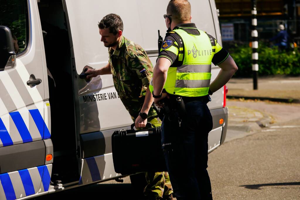 Plofkraak geldautomaat, EOD doet onderzoek naar achtergebleven explosieven