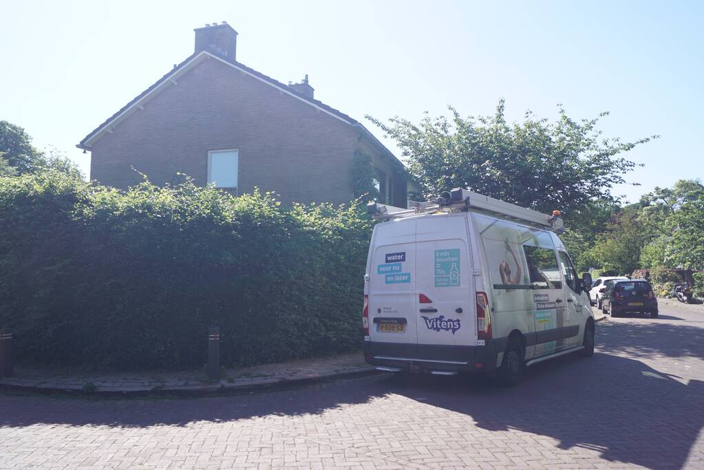 Stoep opengebroken door waterlekkage