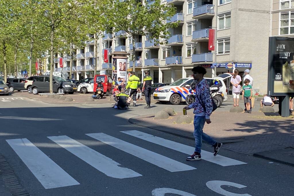 Scooterrijder gewond na eenzijdig ongeval