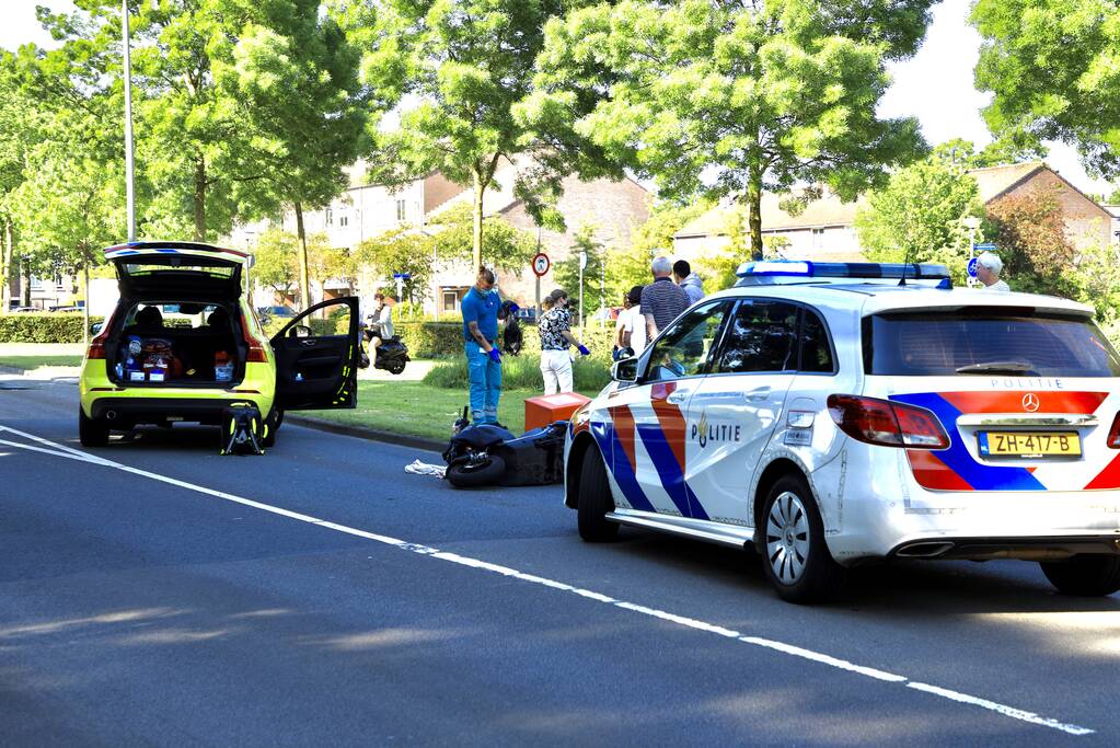 Maaltijd bezorger gaat onderuit