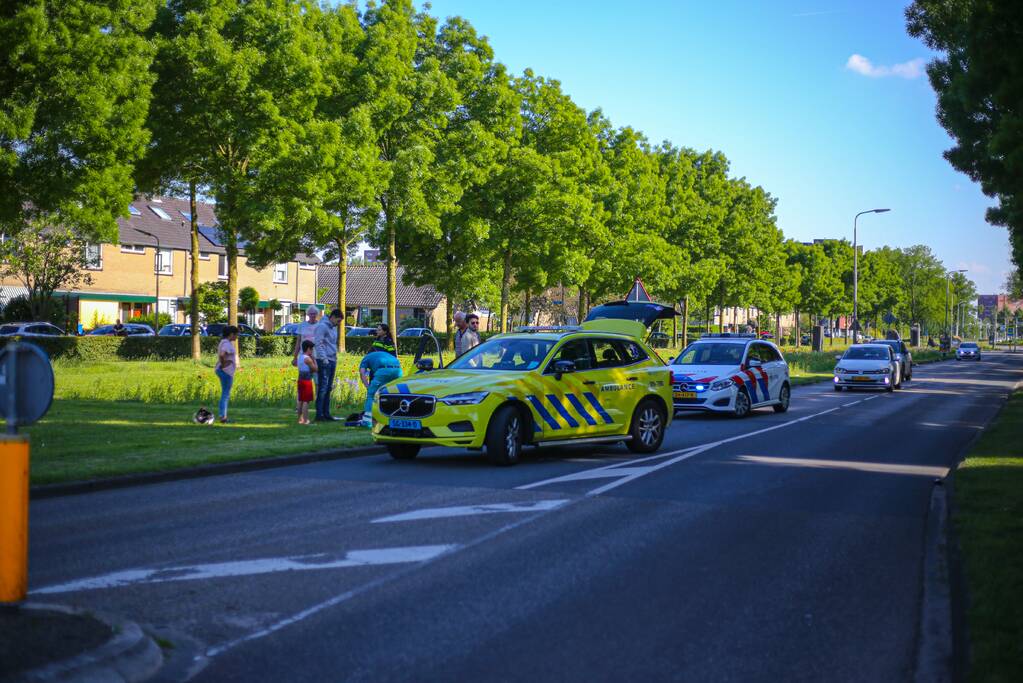 Maaltijd bezorger gaat onderuit
