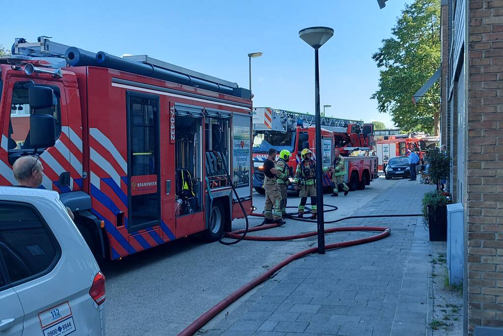 Brand in afzuigkap van flatwoning