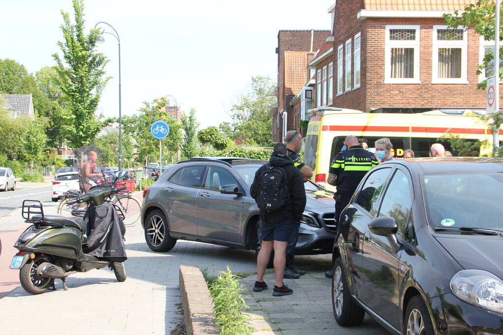 Scooterrijder gewond bij aanrijding