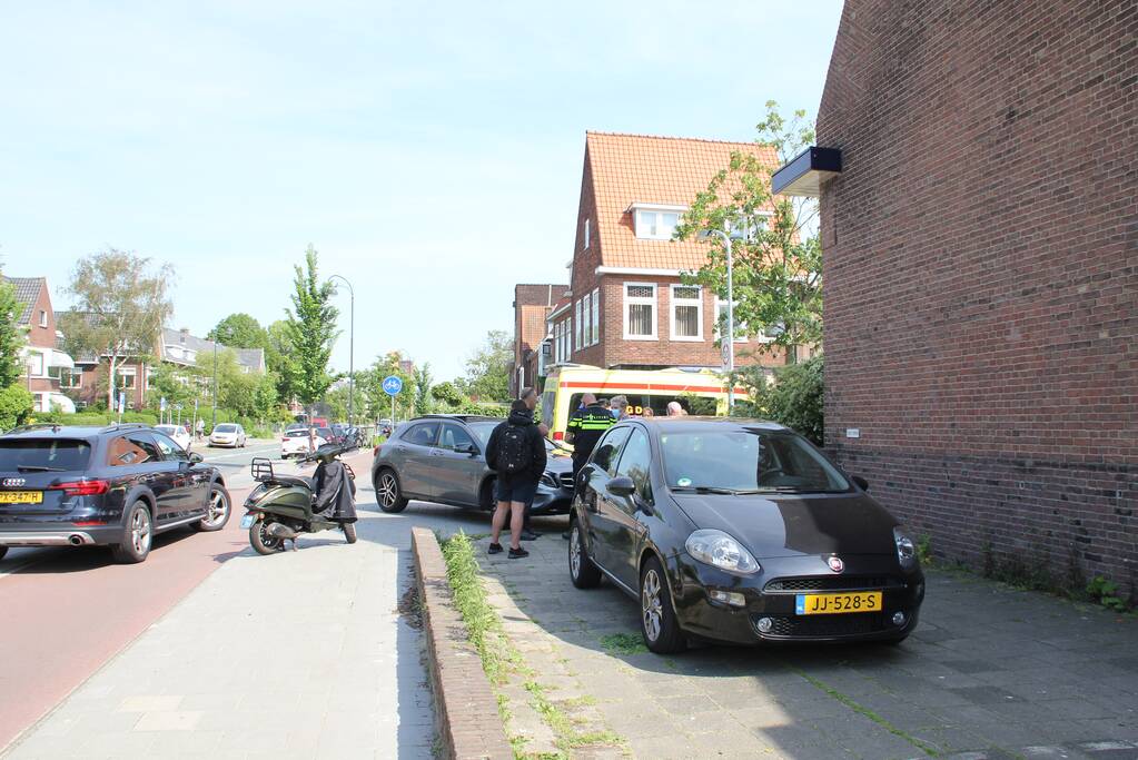Scooterrijder gewond bij aanrijding
