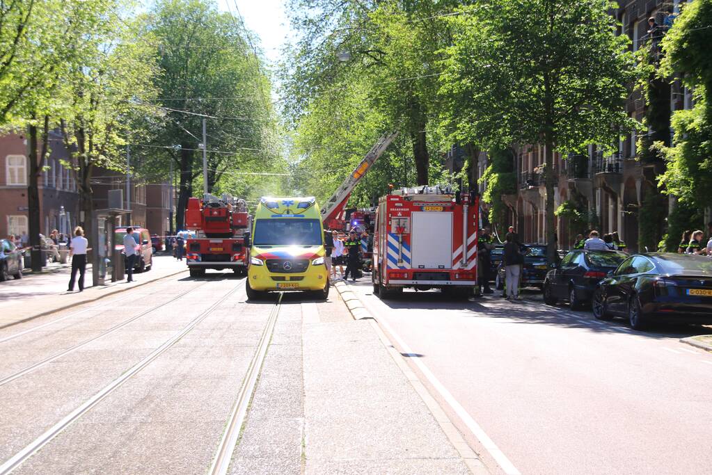 Veel rook bij brand in woning