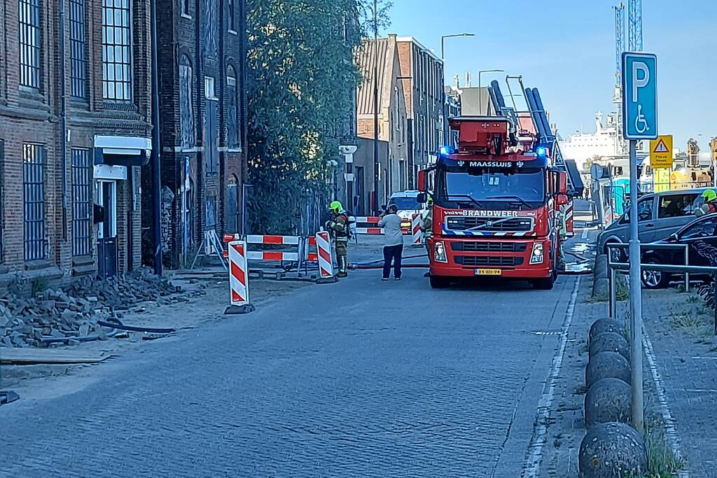 Rookontwikkeling in leegstaand pand