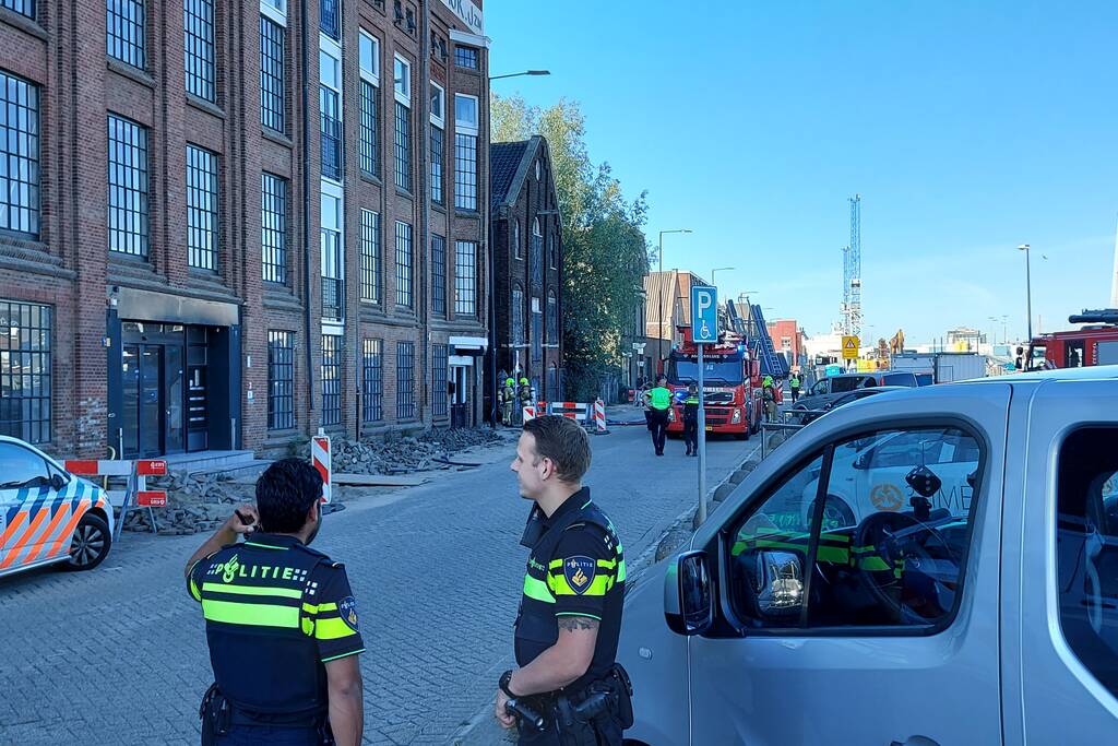 Rookontwikkeling in leegstaand pand