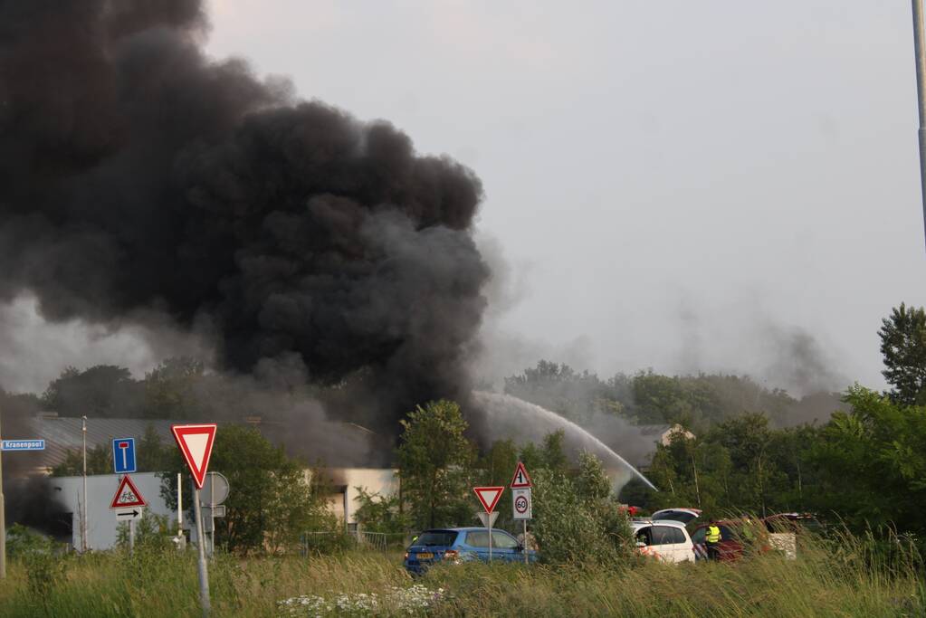 Uitslaande brand in loods waar drugsafval werd gevonden