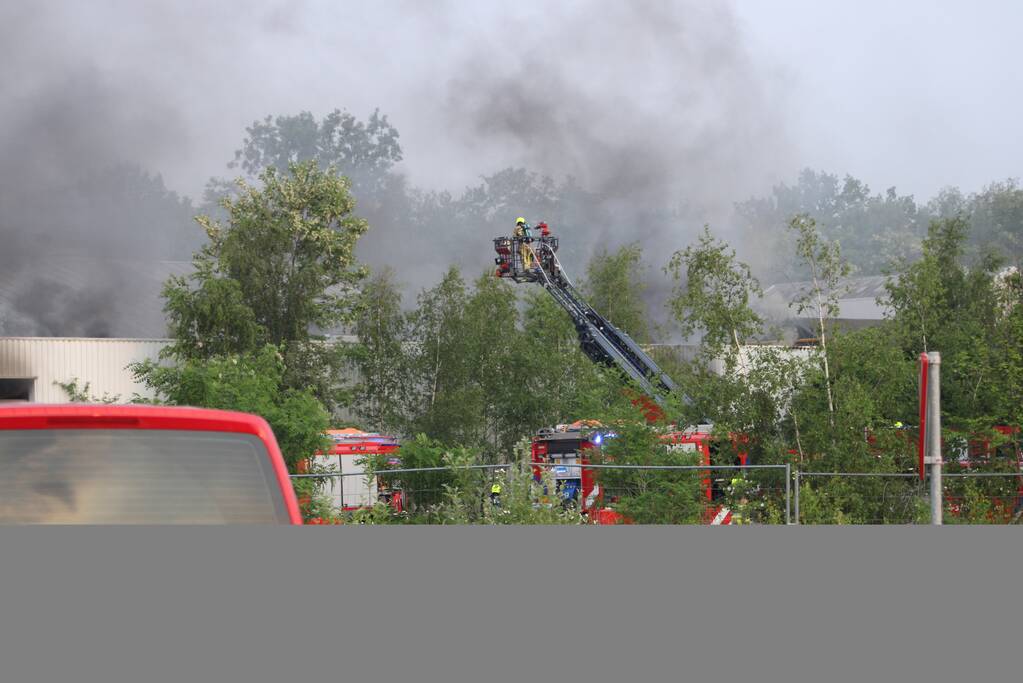 Uitslaande brand in loods waar drugsafval werd gevonden